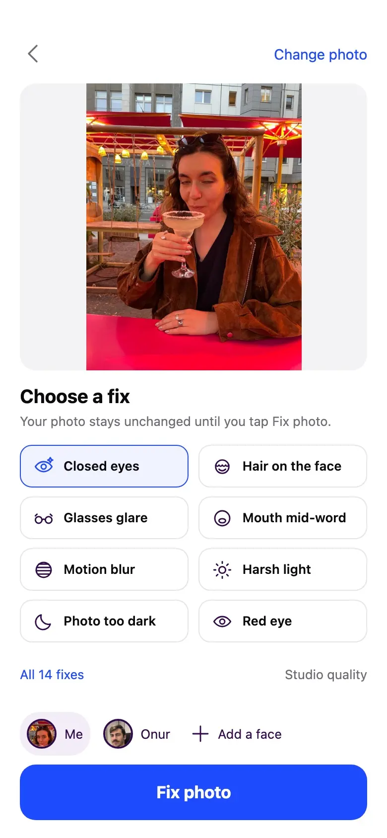 Choose a fix screen
